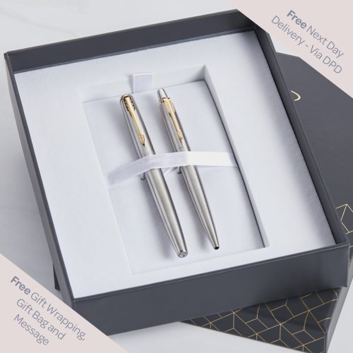 personalised Parker Jotter Duo Pen Gift Set