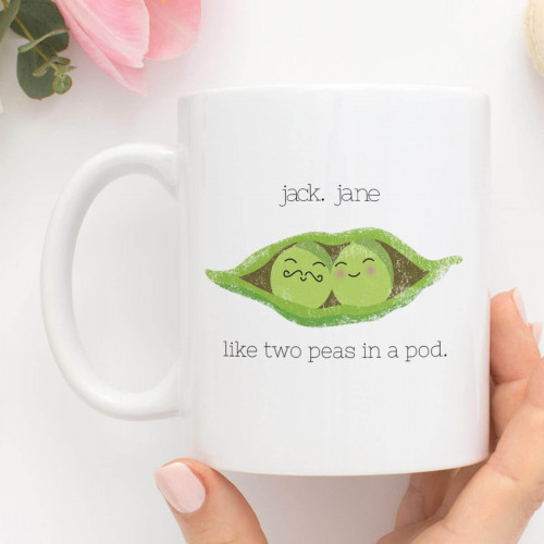 Personalised Peas In A Pod Durham Mug