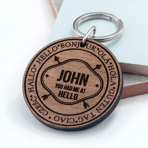 personalised I Had You Keyring