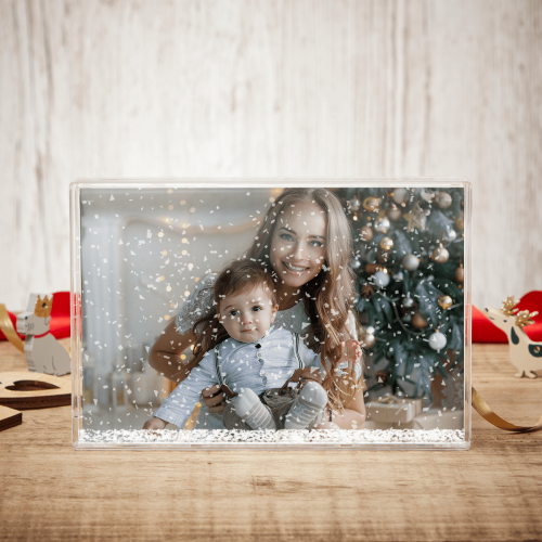 Snow Glass Photo Block