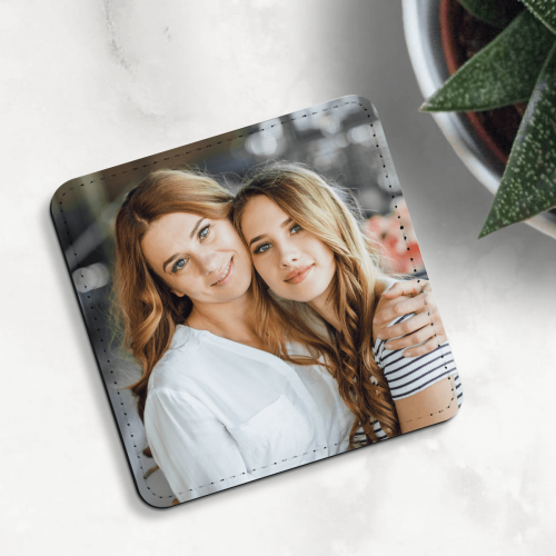 Personalised Faux Leather Coaster