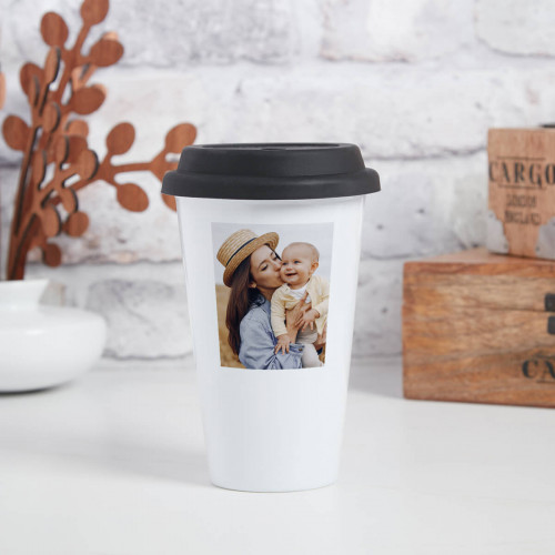 personalised Photo Travel Mug