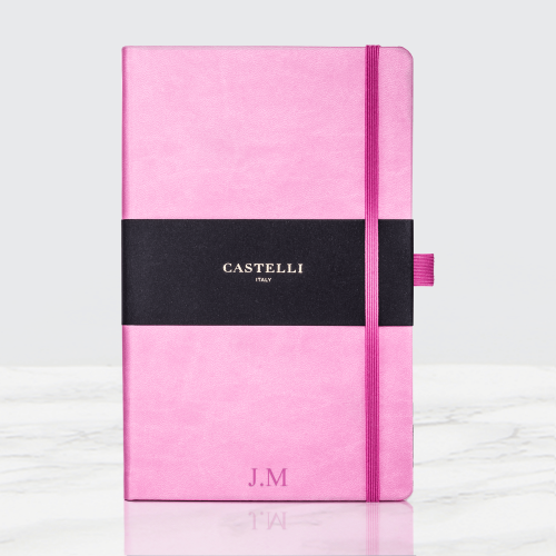 Personalised pink Castelli Notebook