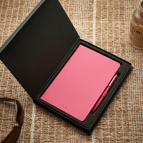 Pink Notebook & Pen Gift Set