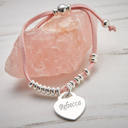 Personalised Pink Benitas Friendship Bracelet