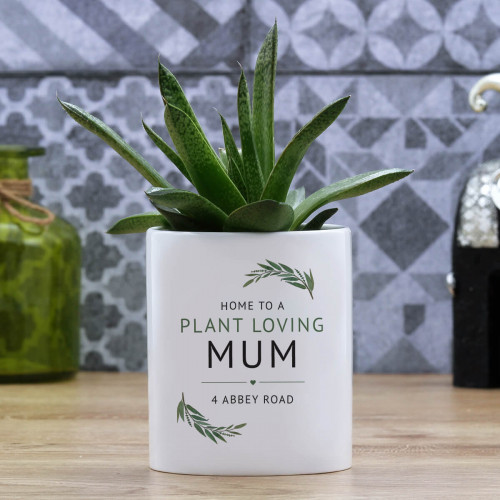 personalised plant pot