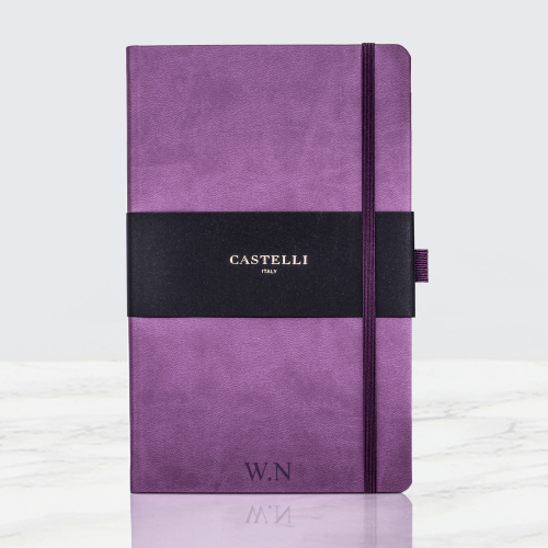 Personalised Purple Castelli Notebook