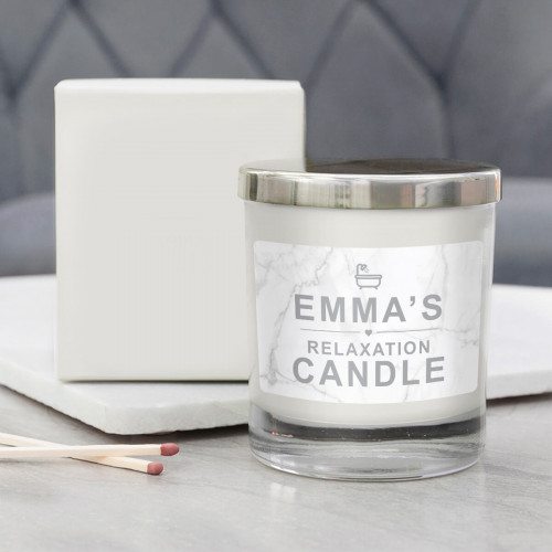 personalised Relaxation Candle