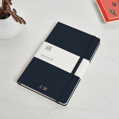 personalised Blue Moleskine Notebook