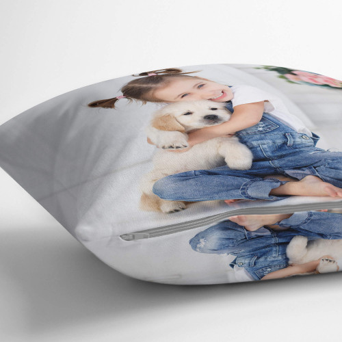 personalised Double Sided Photo Cushion 22x22"