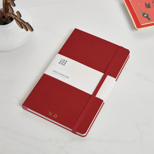 Personalised Red moleskine notebook