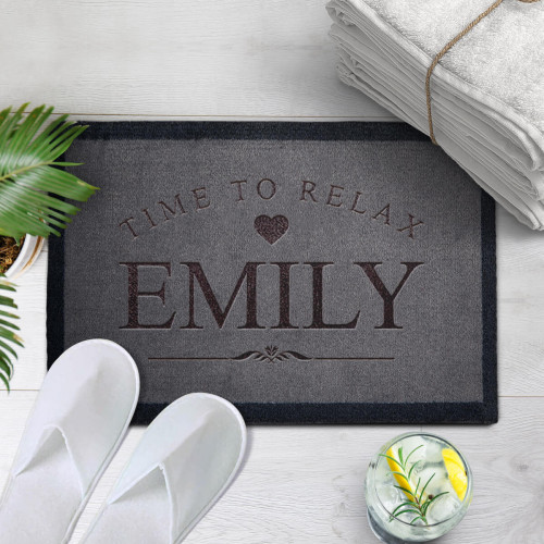 Time to Relax Bathmat (Personalised)