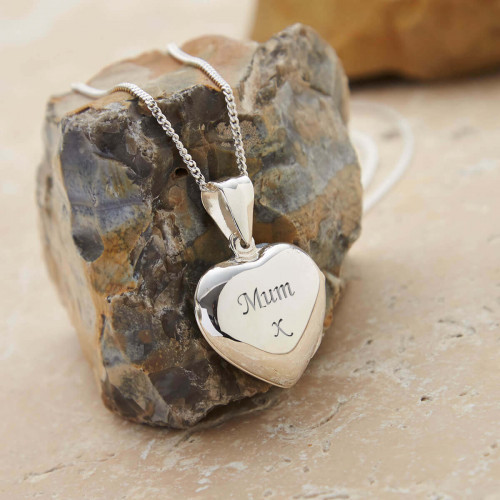 Personalised Sterling Silver Heart Locket
