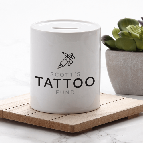 Tattoo Fund Ceramic Money Box