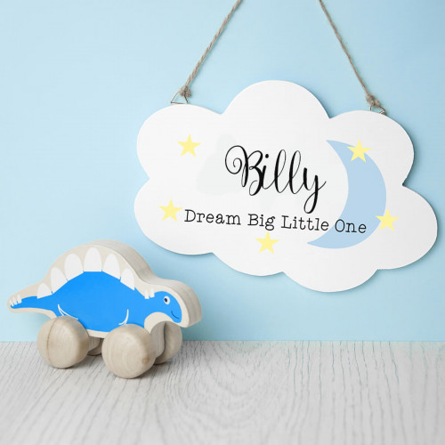 personalised Keep Dreaming Cloud Sign