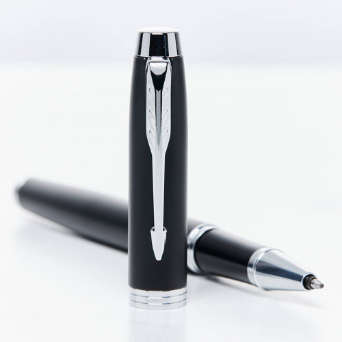 personalised Parker IM Rollerball Pen - Matt Black