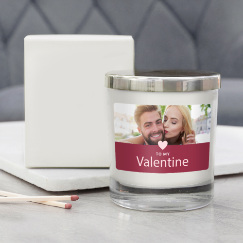 To My Valentine Sandalwood Personalised Candle