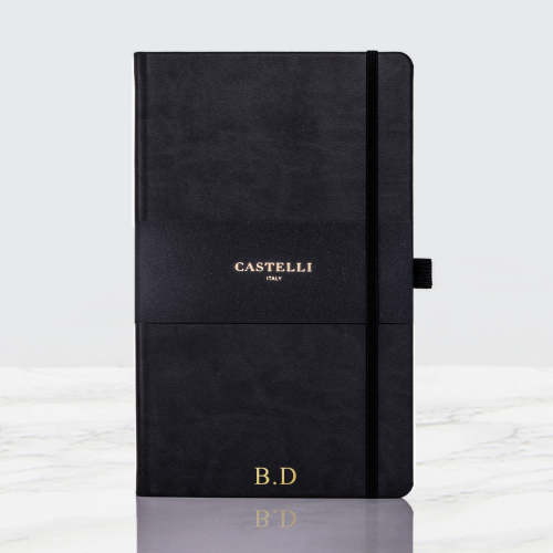 Personalised Black Castelli Notebook