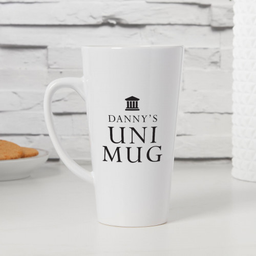 personalised Uni Tall Latte Mug