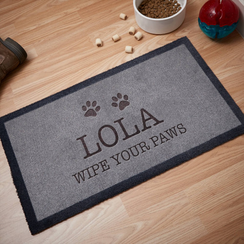 personalised dog mat