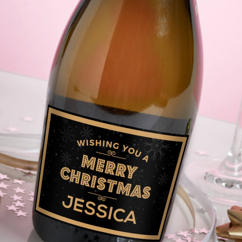 Merry Christmas Wishes Prosecco