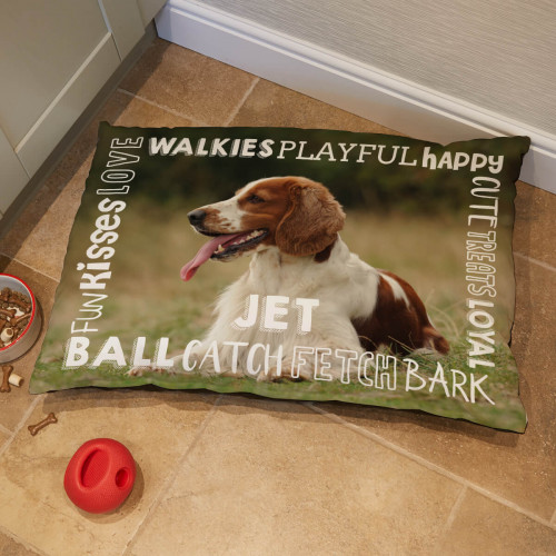 Words Dog Bed