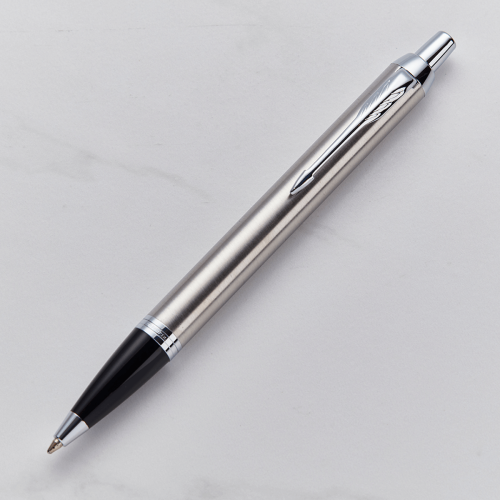 Parker IM Ballpoint Pen - Stainless Steel - Chrome Trim