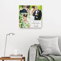 personalised 12x12" Wedding Collage Canvas