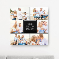 Personalised 12x12" Photo Collage Canvas