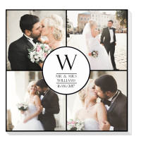 personalised 12x12" Wedding Collage Canvas