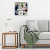 personalised 12x12" Wedding Collage Canvas