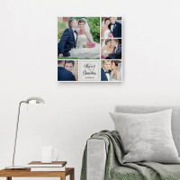 personalised 12x12" Wedding Collage Canvas