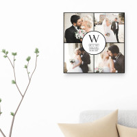 personalised 12x12" Wedding Collage Canvas