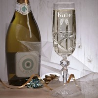 personalised Flamenco Champagne Flute