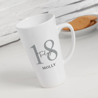 personalised 18th Birthday Today Tall Latte Mug