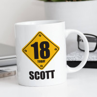 18th Birthday Personalised Sign Mug