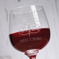 personalised 190ml Claudia Crystalite Wine Glass