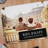 Personalised 1st Anniversary Photo Blanket