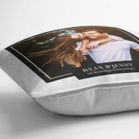 personalised 1st Wedding Anniversary Photo Cushion