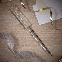 personalised Optical Crystal Letter Opener 21.5cm