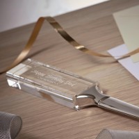 personalised Optical Crystal Letter Opener 21.5cm