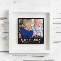 personalised 60th wedding anniversary shadow box