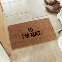 personalised 2 line doormat