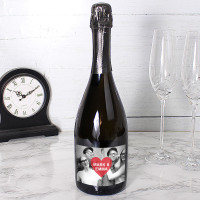 Double Photo Love Heart Prosecco