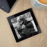 personalised 3rd Anniversary Photo Coaster 