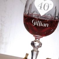 personalised wine goblet