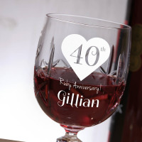 personalised wine goblet