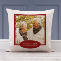 personalised 40th Wedding Anniversary Photo Cushion