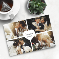 personalised 4 Photo Name Jigsaw Puzzle