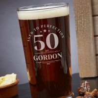 50 Aged to Perfection Pint Glass